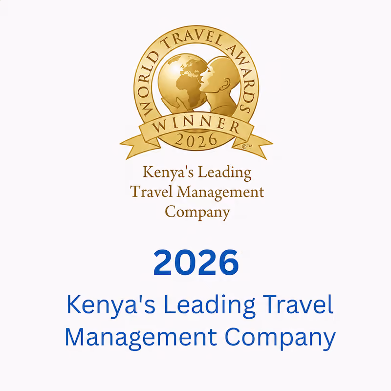 WTA Kenya's Leading Travel Management Company Award Winner 2026.
