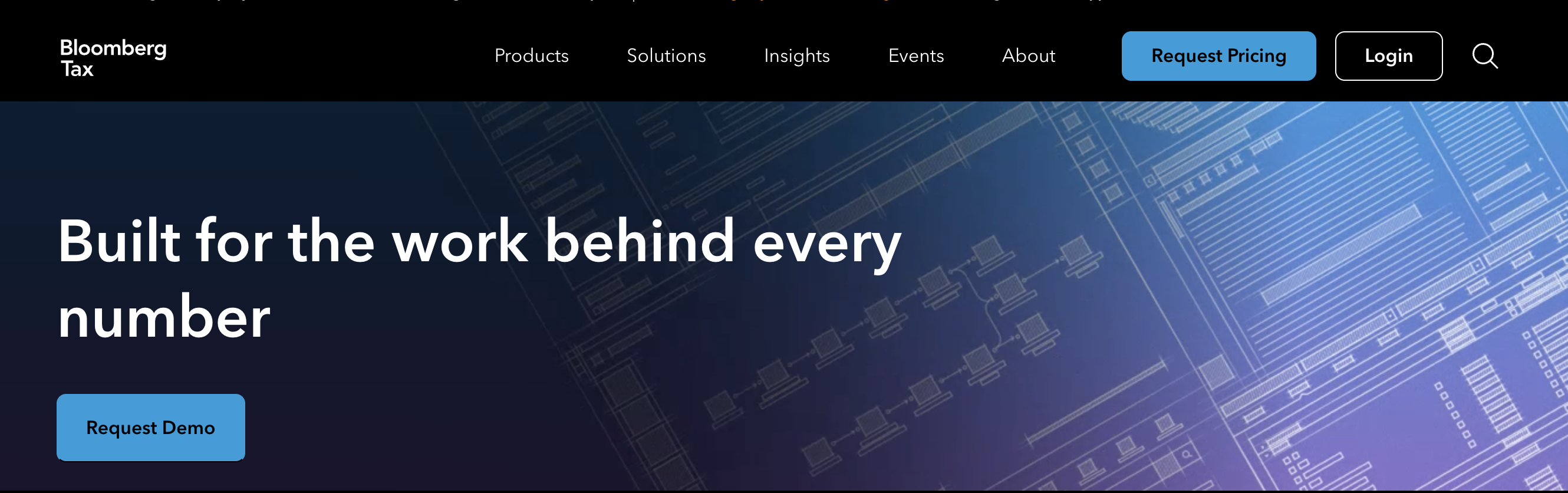 A screenshot image of the Bloomberg Tax home page, listed as an alternative to CCH Answerconnect.