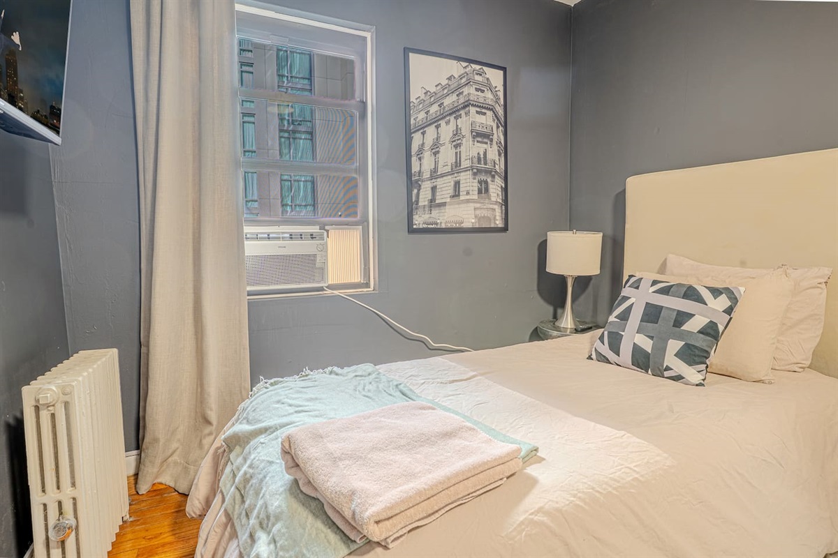 Top-floor unit — 4 flights up, no elevator. Please review before booking if mobility is a concern.