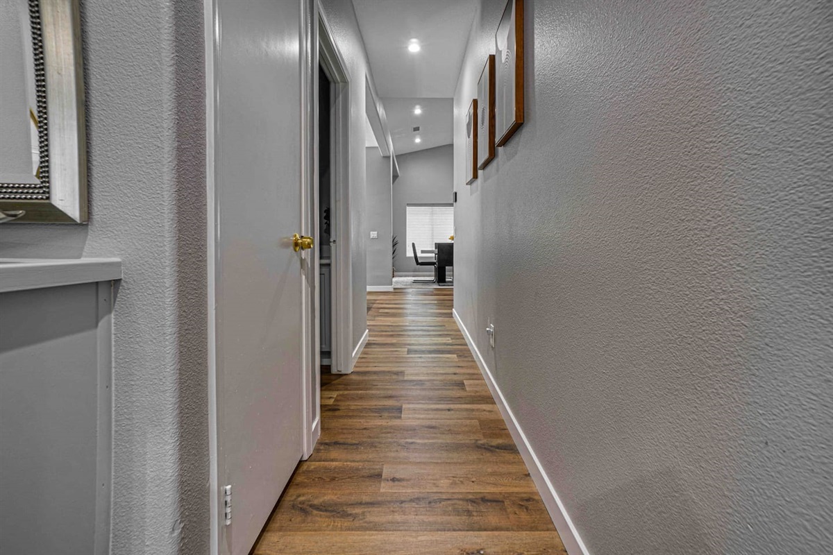 Hallway to the Rooms.