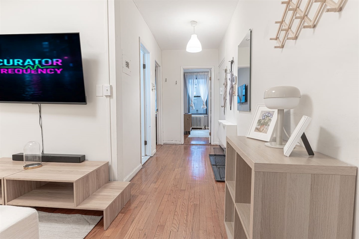 Cozy second bedroom with a full-size bed — perfect for solo travelers, a partner, or a third guest in your group.