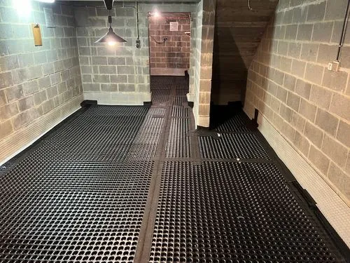 Vloerdrainage in een kelder