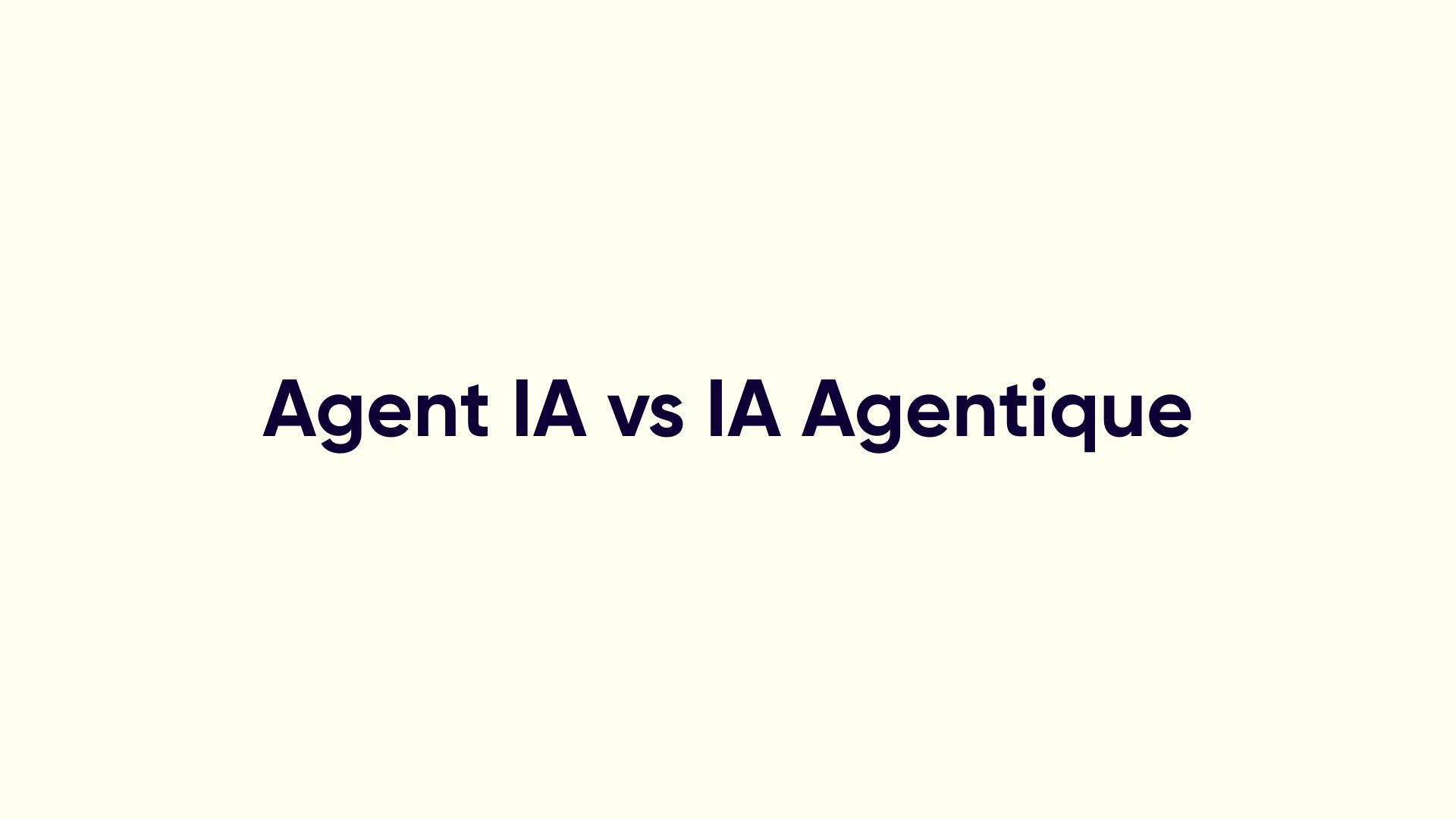 Agent IA et IA agentique : définition et différence 2026
