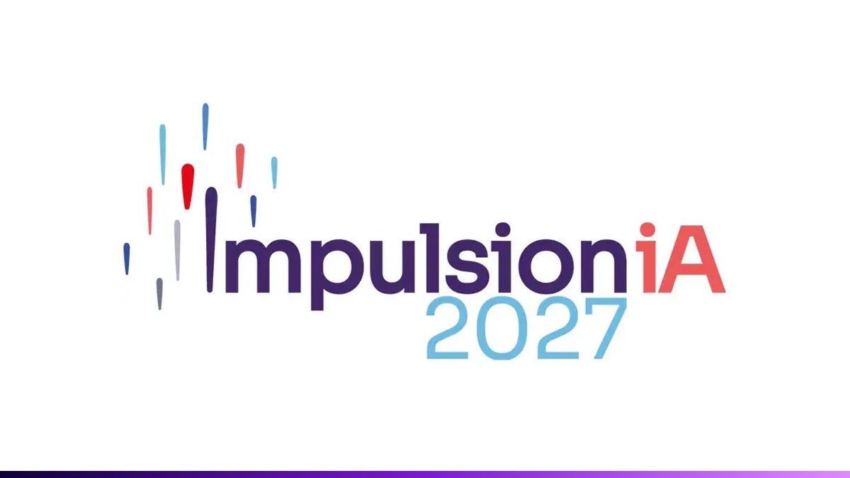 Logo officiel du plan gouvernemental Impulsion iA 2027, illustration de l'article sur le plan pour l'IA au travail
