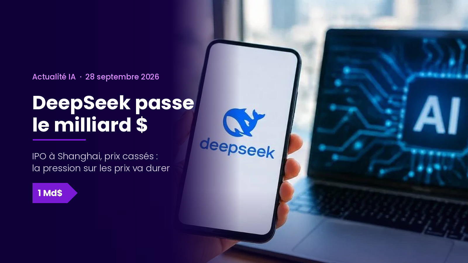 DeepSeek passe le milliard de revenus et prepare son IPO