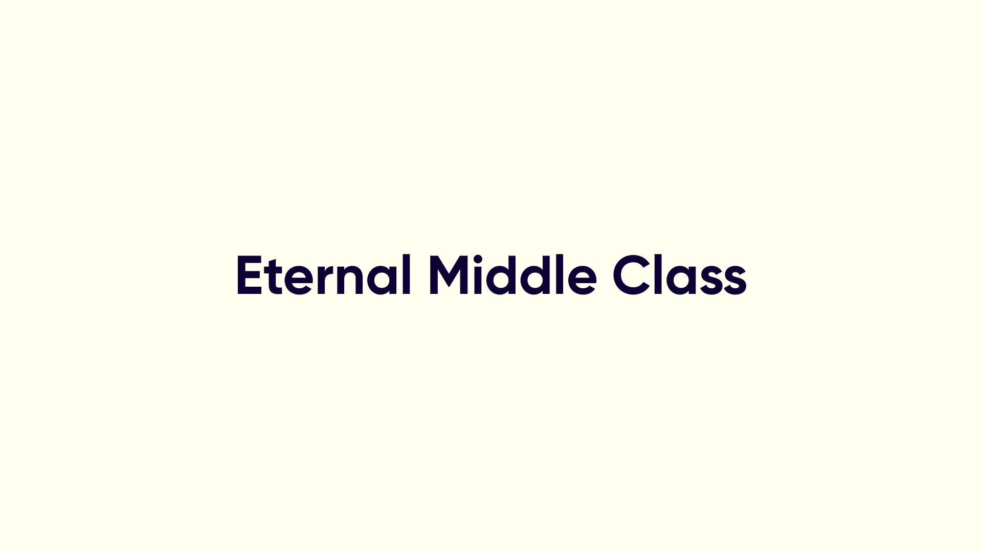 Classe moyenne éternelle (eternal middle class), article du lexique IA Studeria