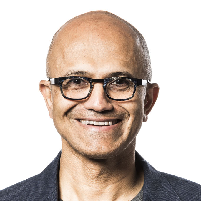 Portrait officiel de Satya Nadella, PDG de Microsoft. Source : Microsoft Newsroom.