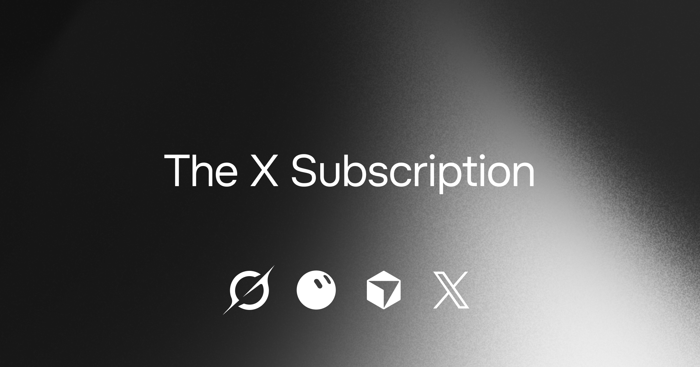 Visuel officiel The X Subscription de xAI, réunissant Grok, Cursor et X Premium. Source : xAI.