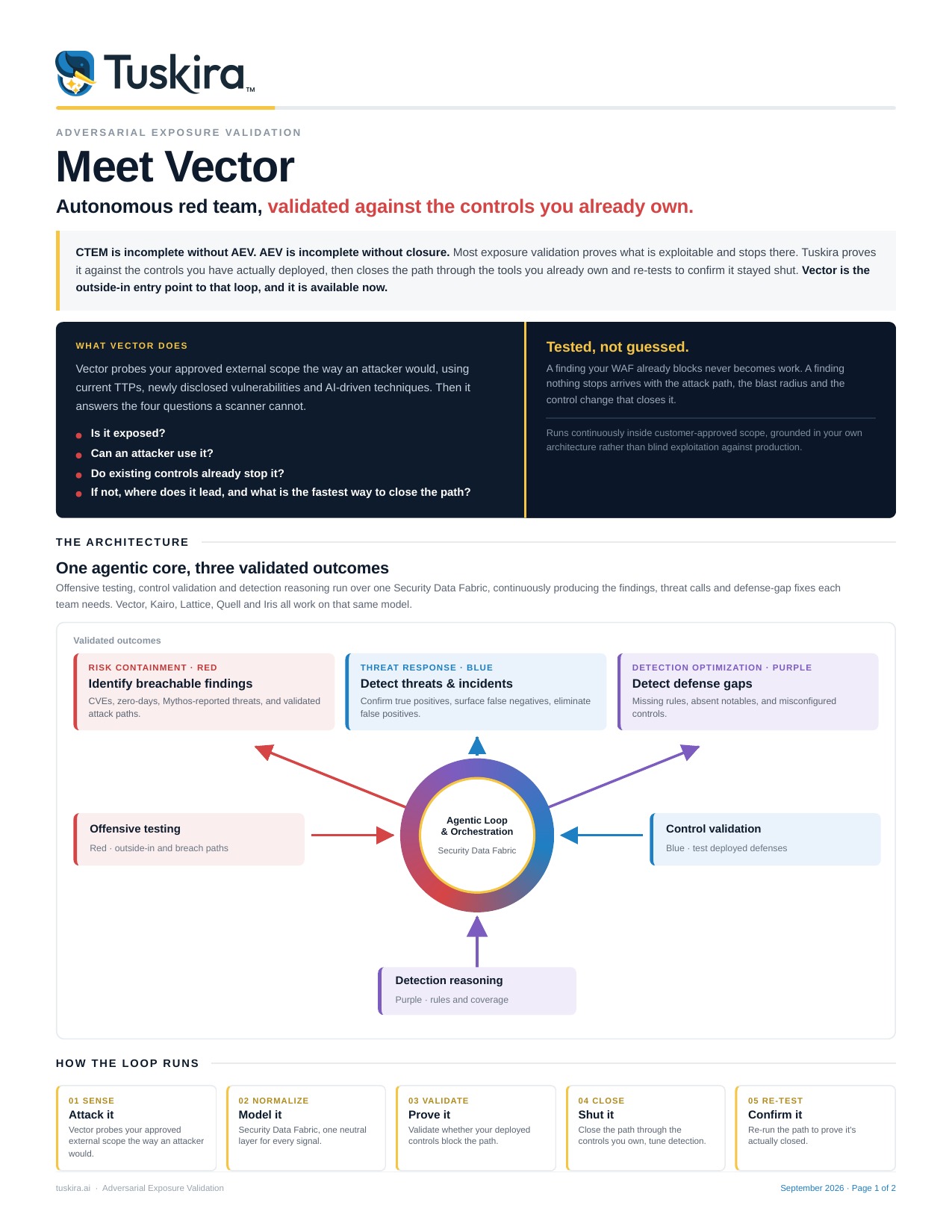 Meet Vector: adversarial exposure validation with an autonomous red team agent | Tuskira