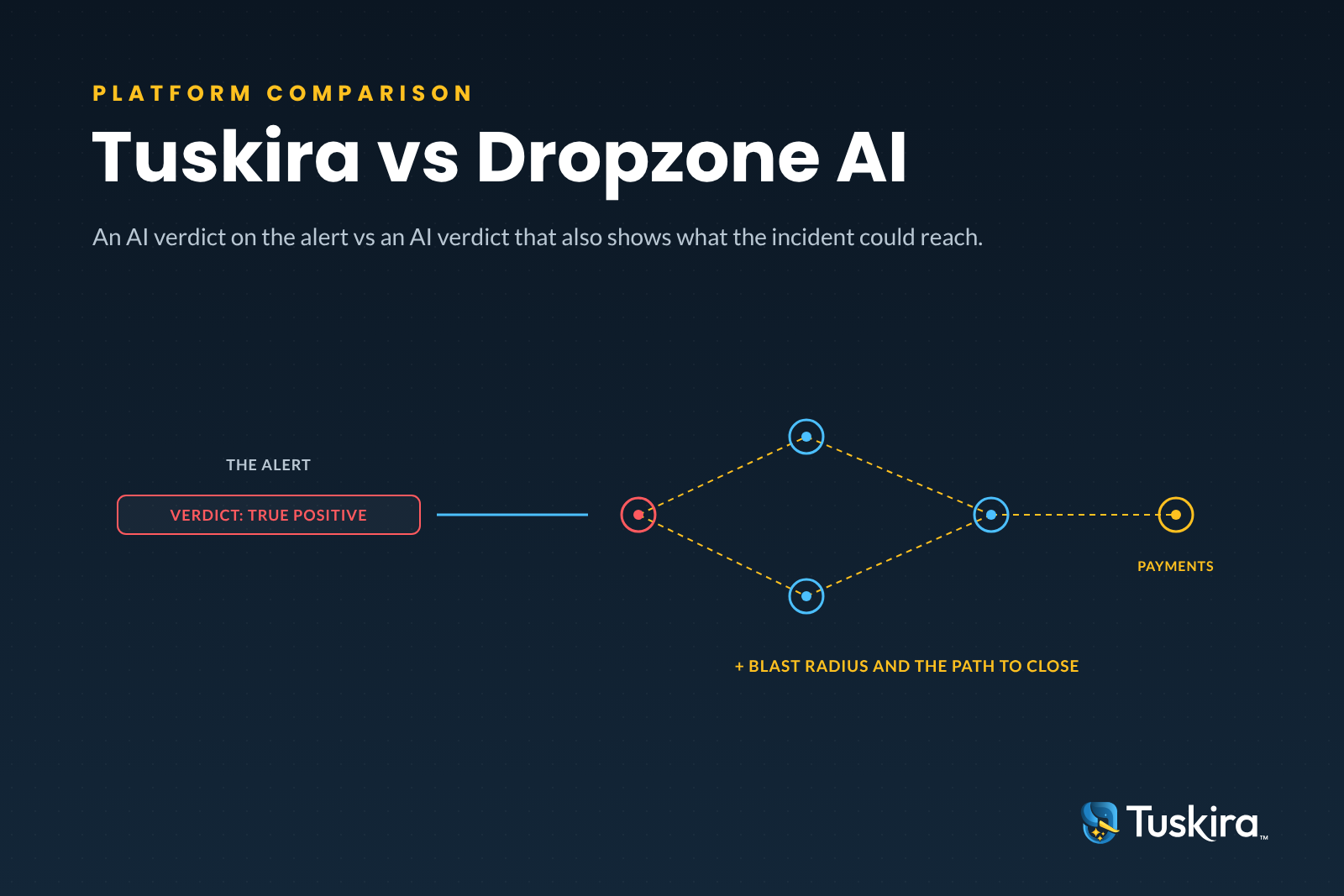 Cover reading Tuskira vs Dropzone AI