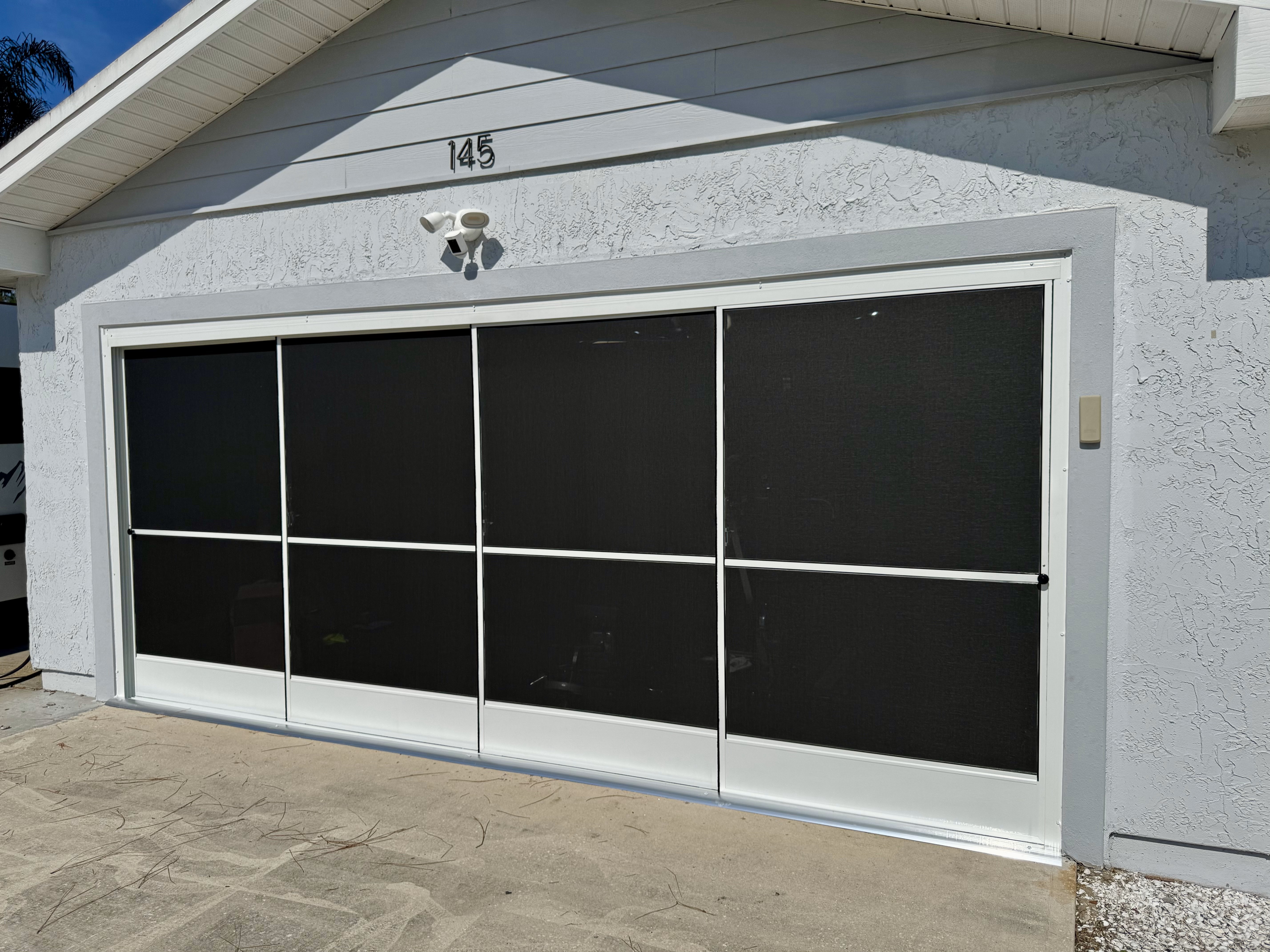 Garage slide screening