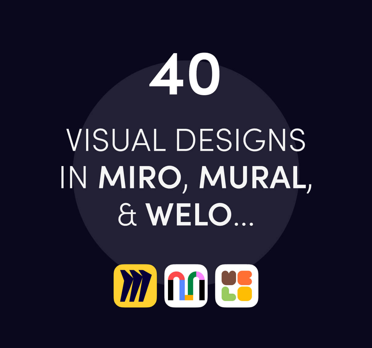 Custom online event space on Welo designed by Miro Expert Lucie Agolini