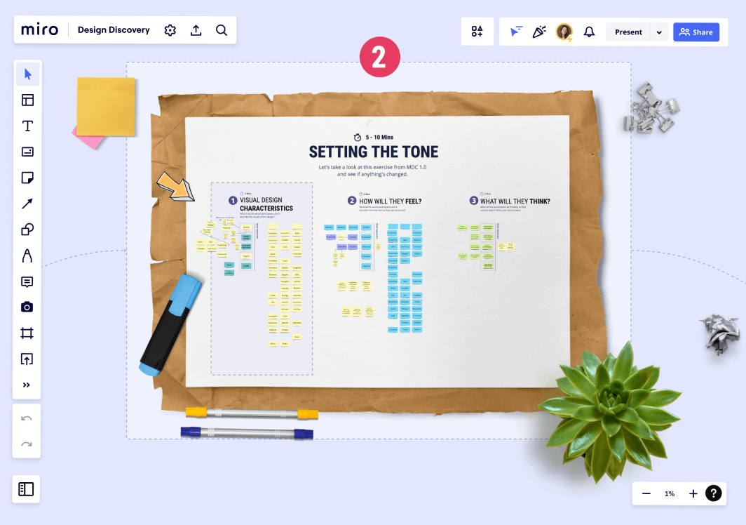 40 different Miro templates and Mural workshops designed by visual designer Lucie Agolini