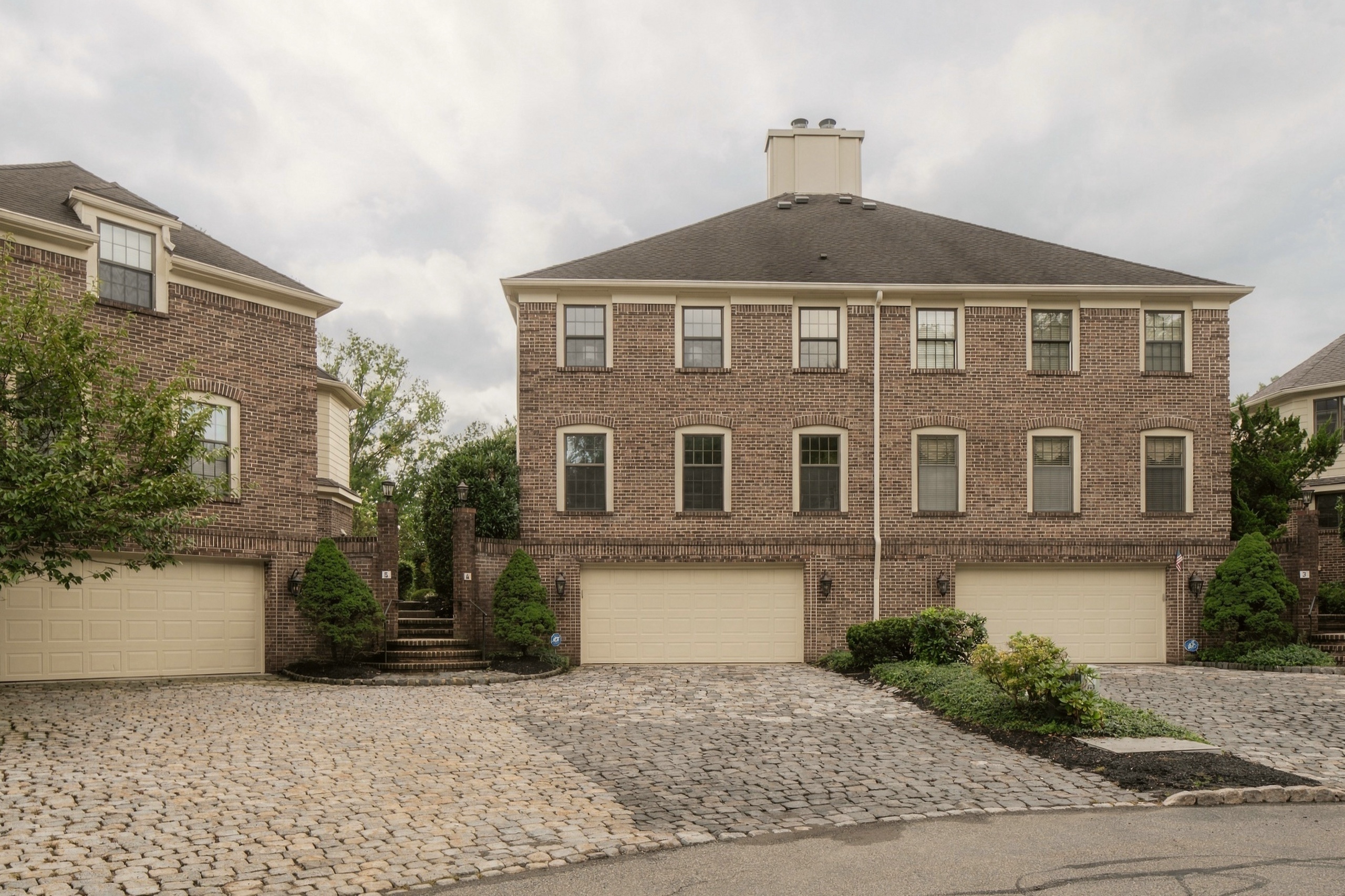 Florham Park Residence · front from the motor court