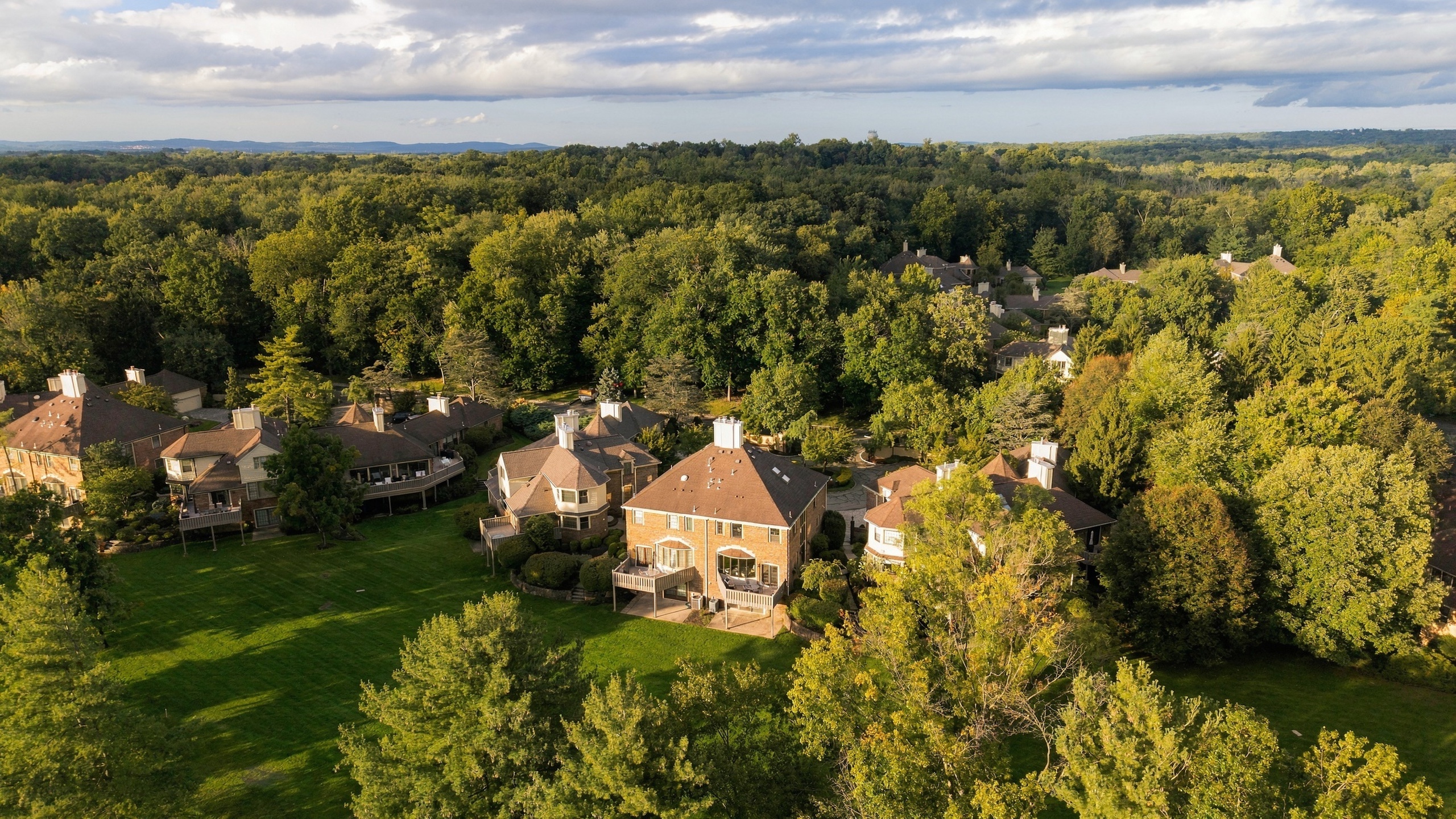 Florham Park Residence · aerial, rear