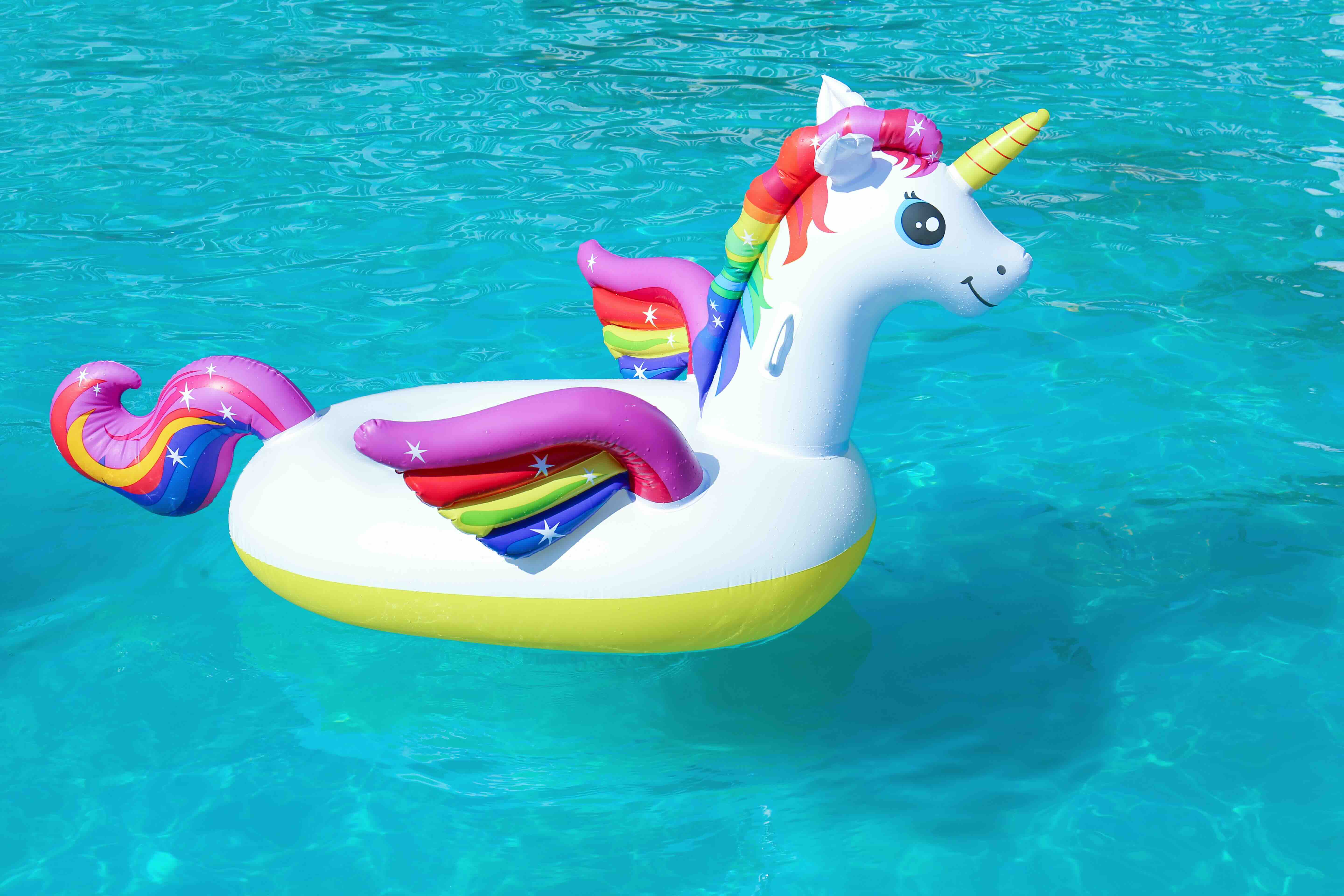 Inflatable Unicorn Floatie on Yacht Charter
