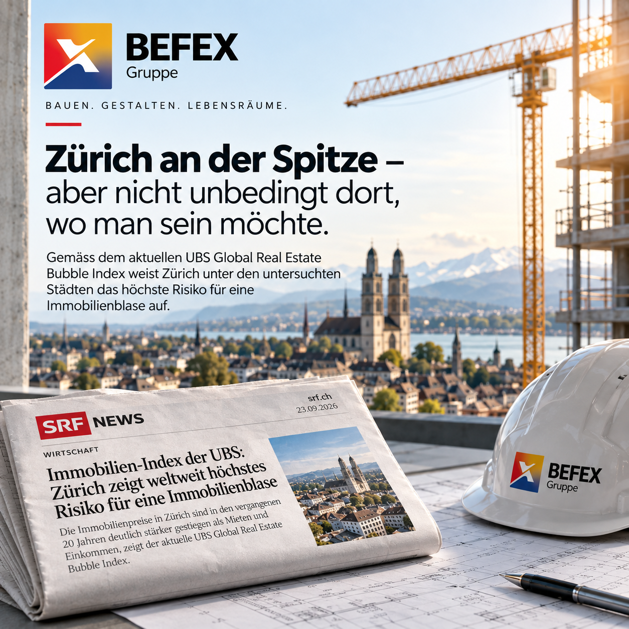 Zürich an der Spitze – aber nicht unbedingt dort, wo man sein möchte.