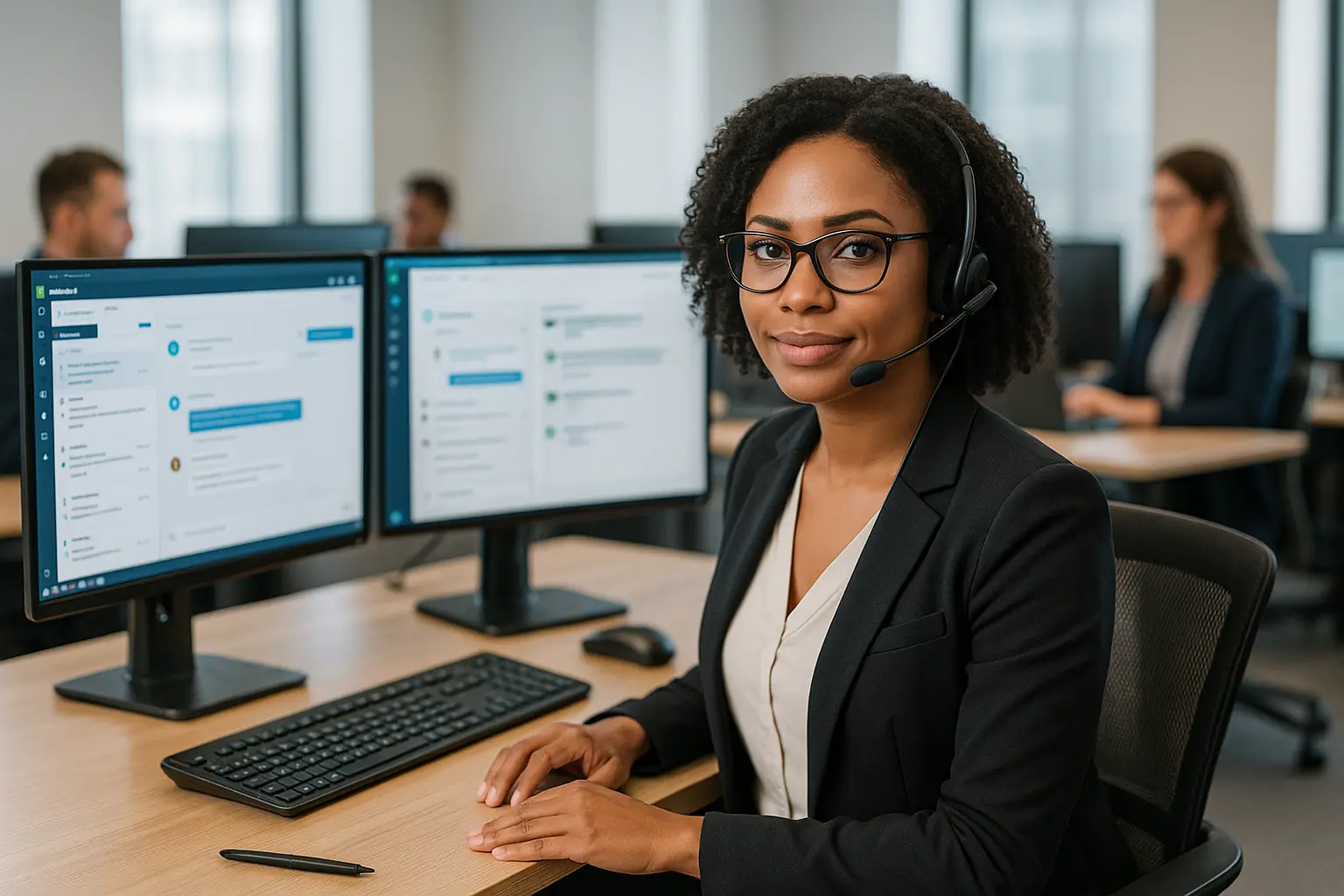 Customer Service Virtual Assistant handling inquiries