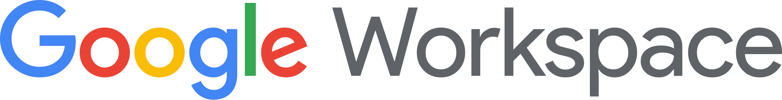 Google Workspace productivity suite logo for Gmail, Google Docs, Sheets, and Drive