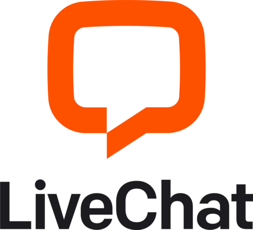 LiveChat logo for real-time customer chat