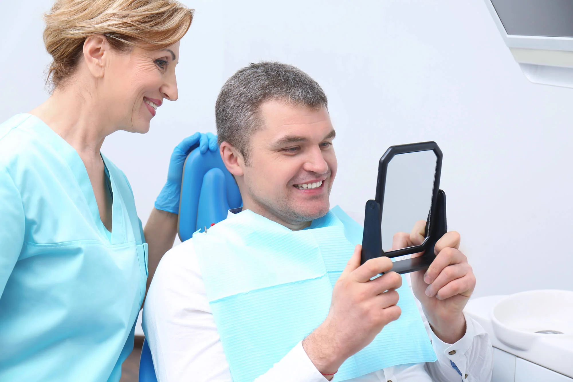 loving his new Dental Implants in Grand Prairie