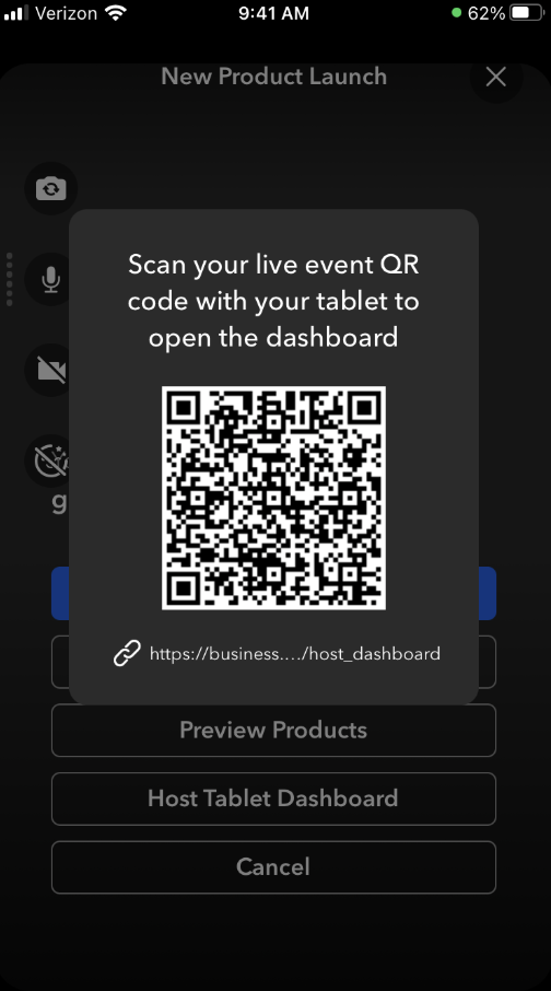 Host Tablet Dashboard