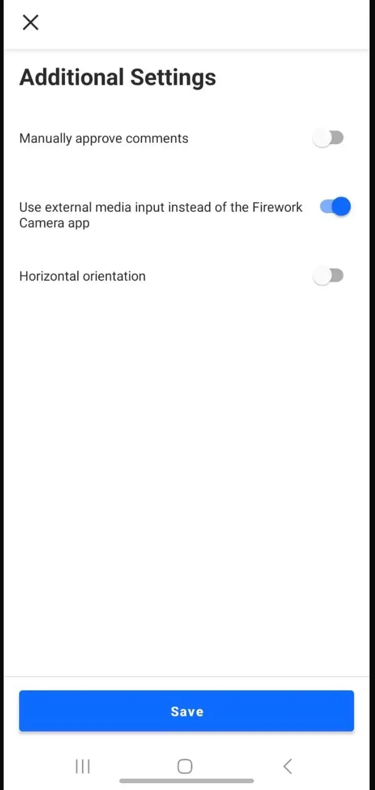 Livestream with the Firework Camera App4