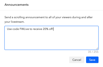 Livestream Assistant mode2