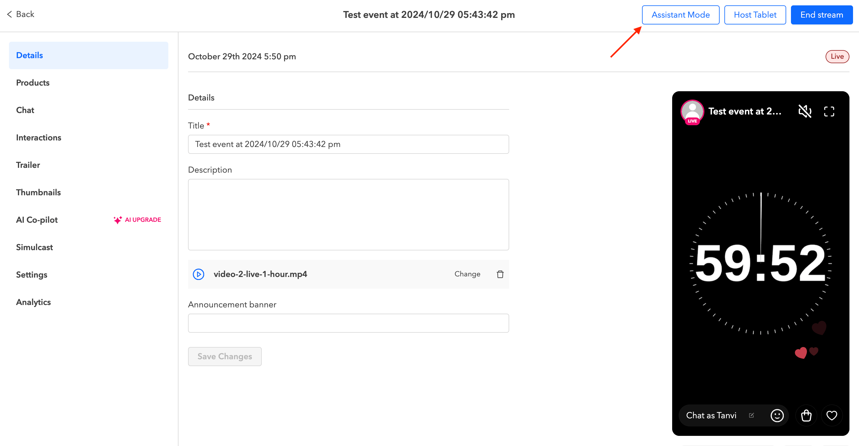 Search for Messages within Assistant Mode