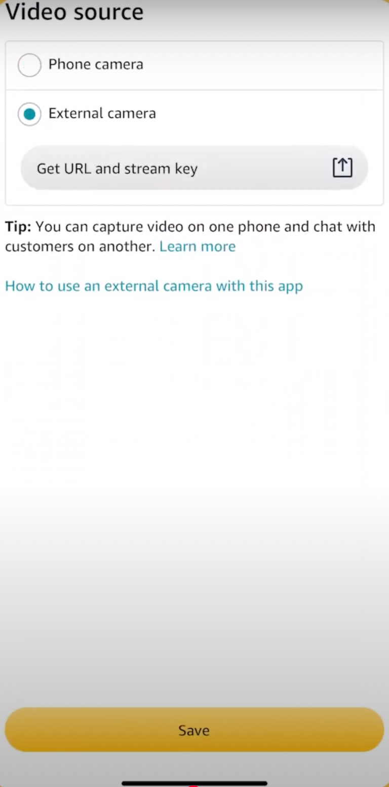 Livestream Simulcast with Amazon Live1