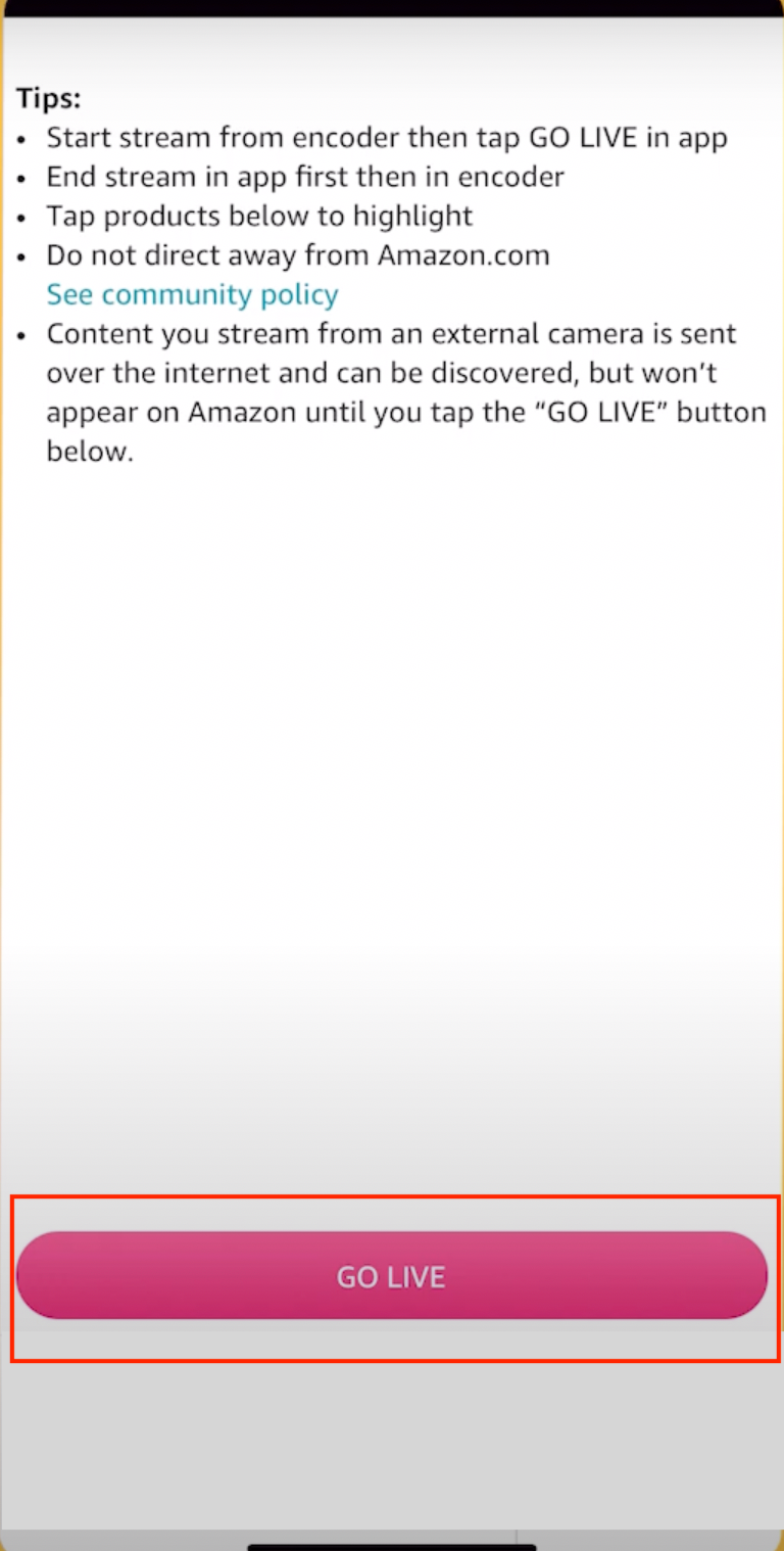 Livestream Simulcast with Amazon Live3