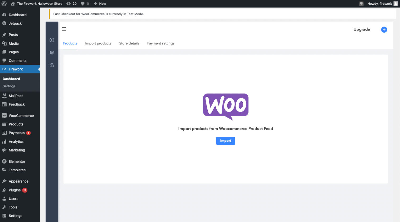 Integrate Firework with WooCommerce1