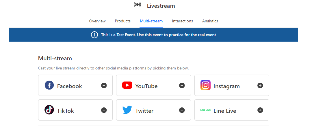 Simulcast with TikTok