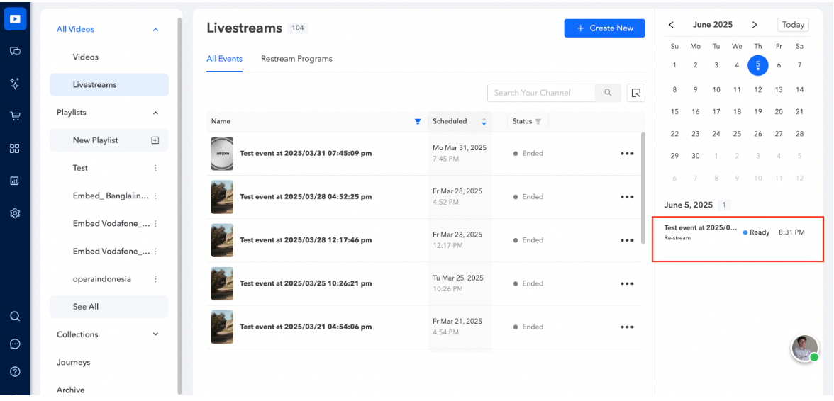 Smart restream scheduler5