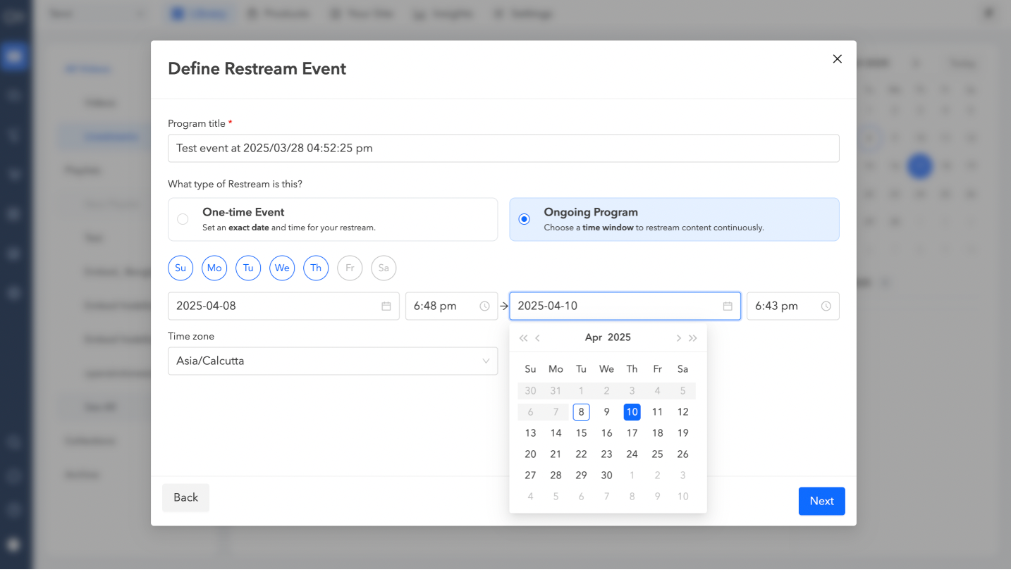 Smart restream scheduler3