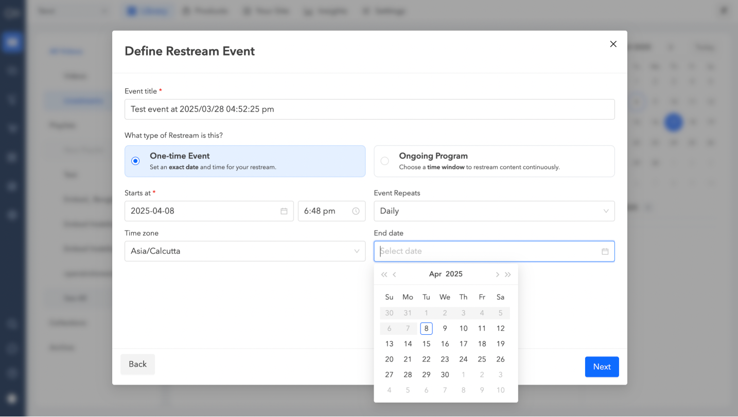 Smart restream scheduler2