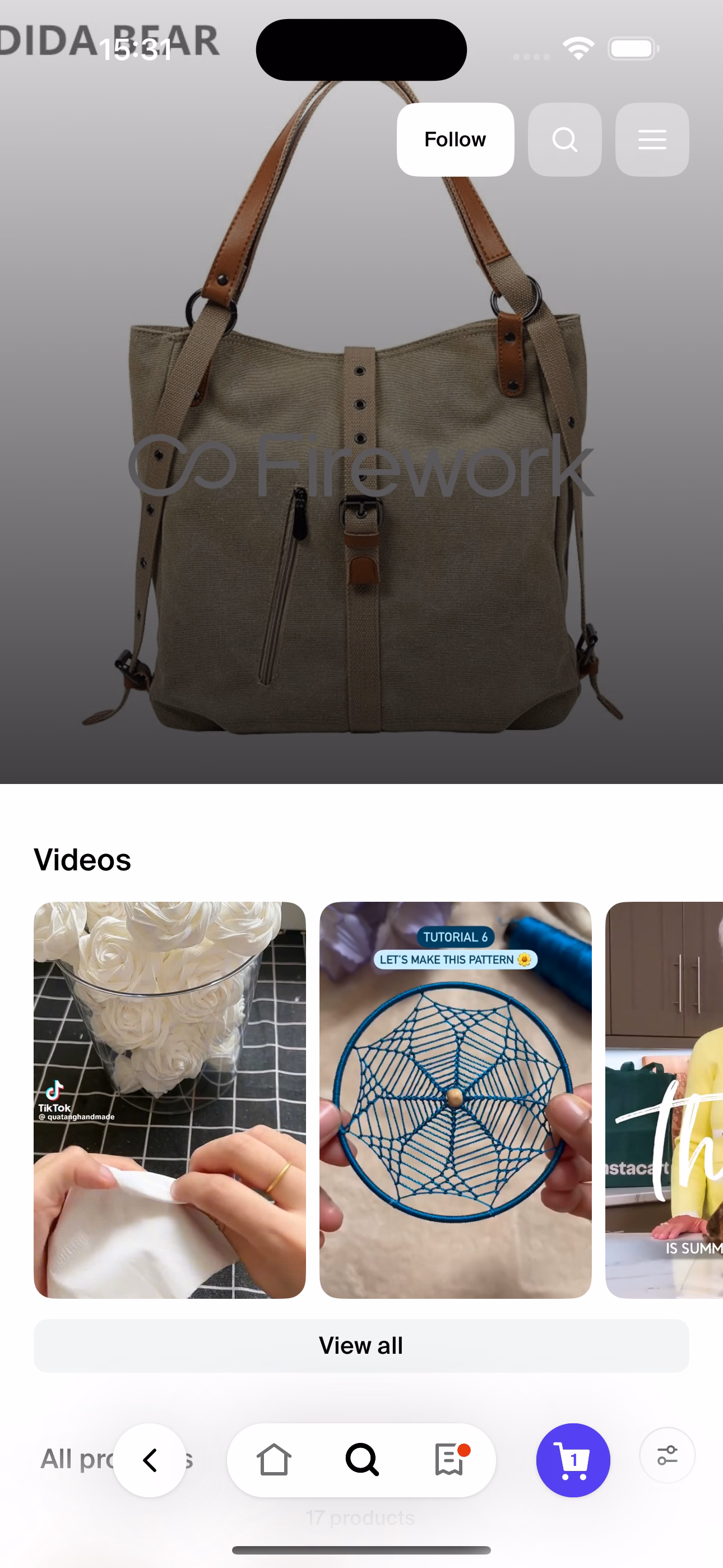 Leverage Firework Videos in Shop App11