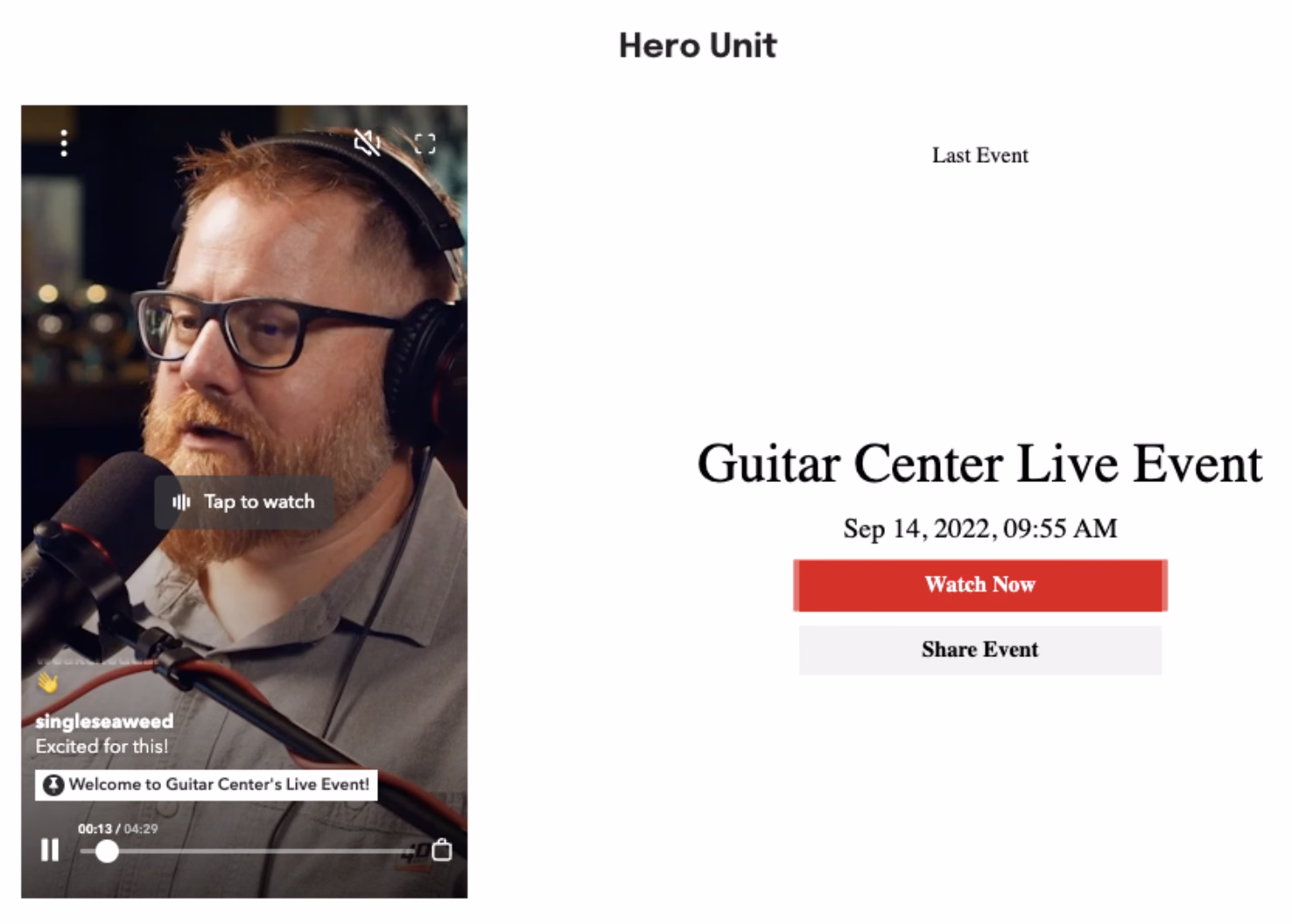 hero unit