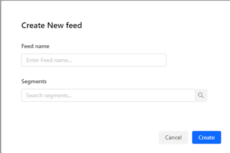 Create feed