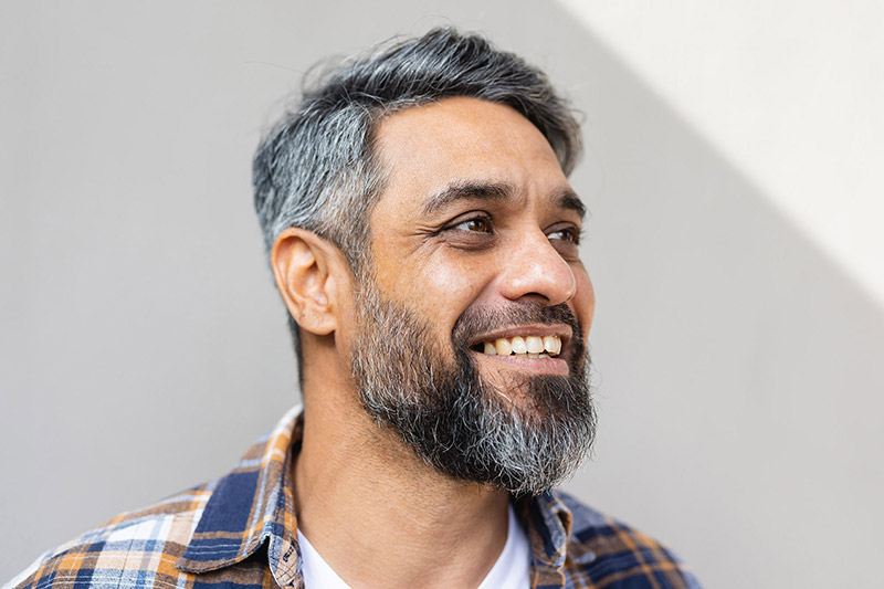 Man smiling