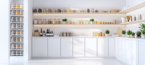Nicely organized kitchen