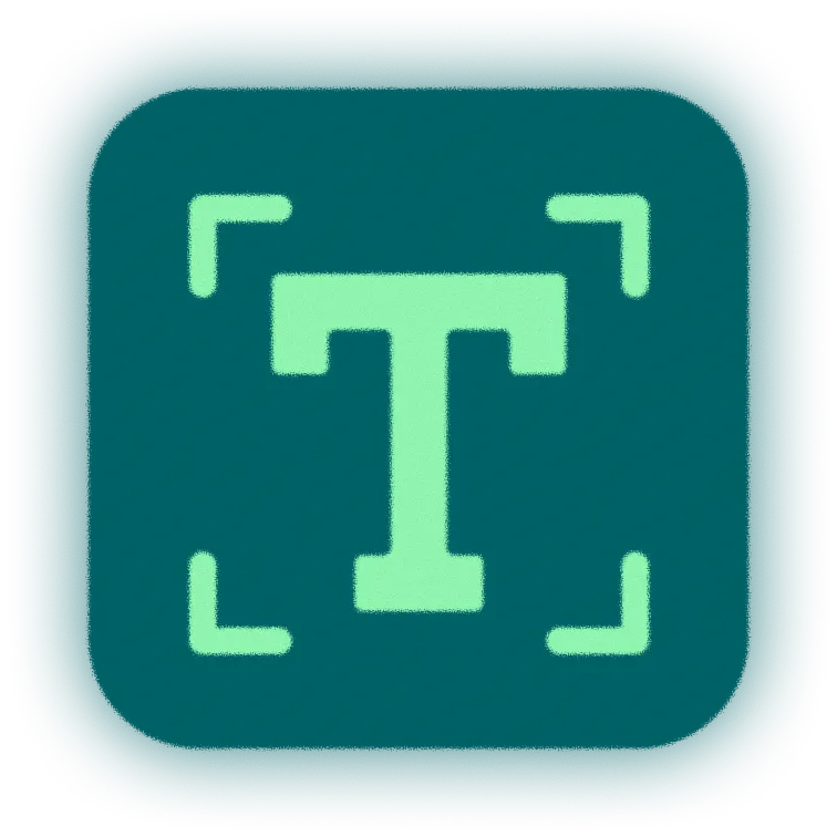 Symbol für anpassbare Textdesigns im Video