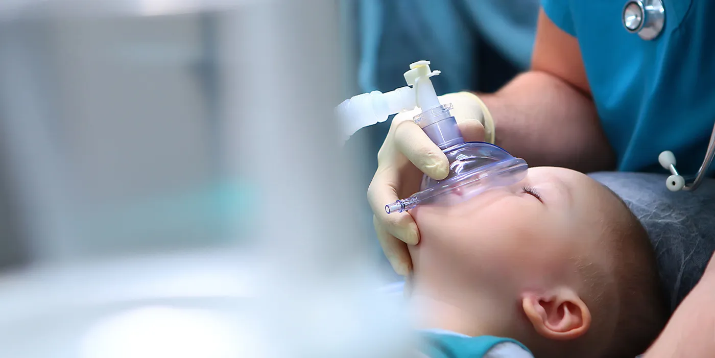 A child is anesthetized for surgery by a board-certified anesthesiologist in San Jose