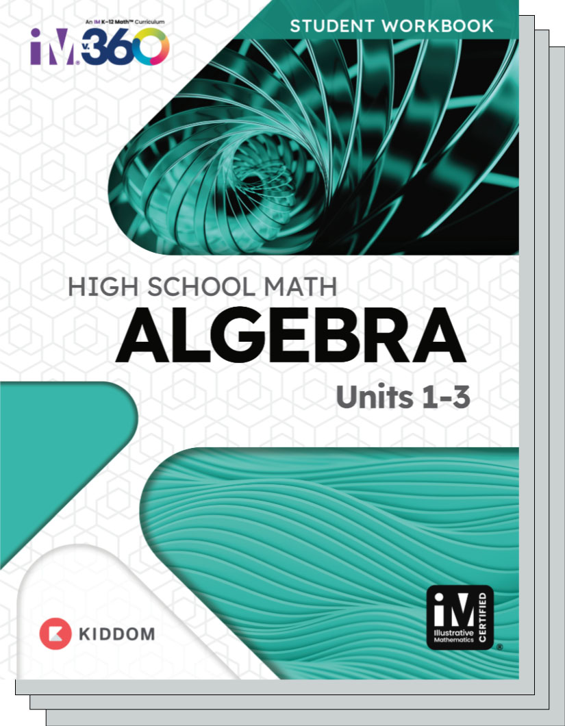 Kiddom IMv360 Algebra 1 Math Book Cover