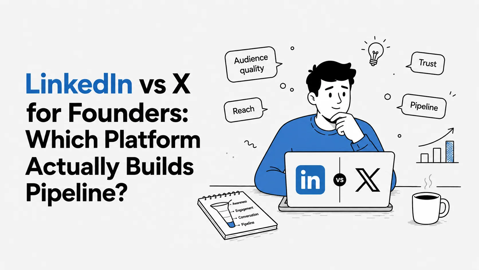 LinkedIn vs X for Founders: Which Platform Actually Builds Pipeline?