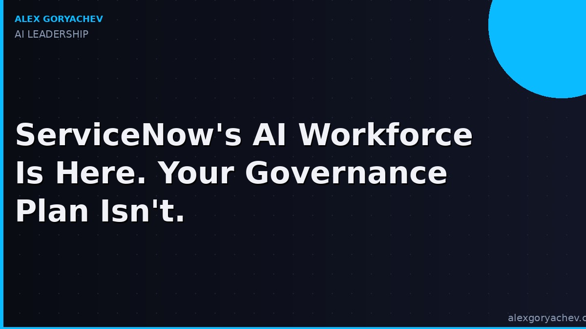 ServiceNow AI workforce transformation