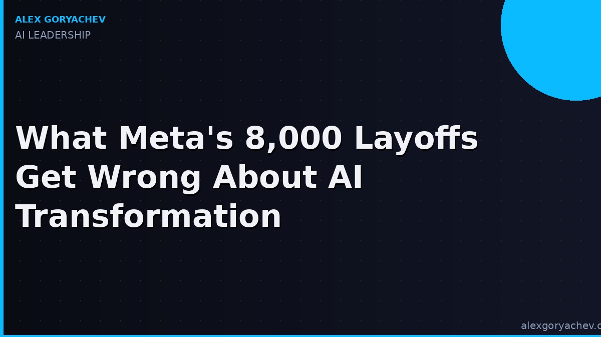 Meta AI layoffs and workforce restructuring