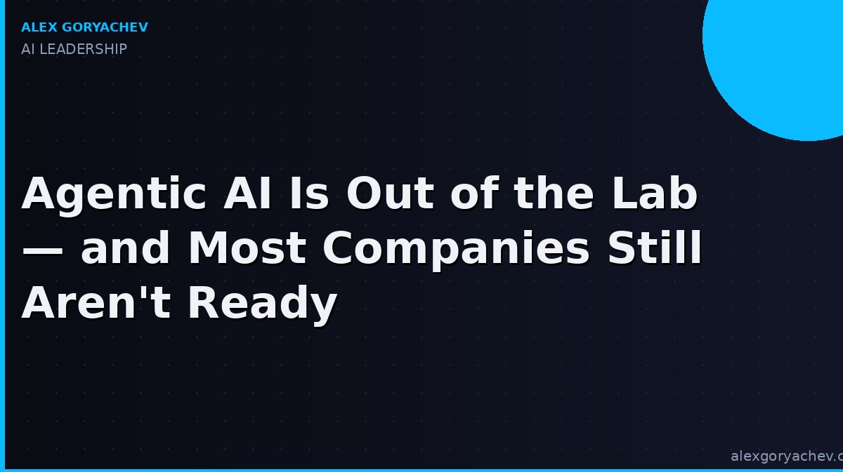 Enterprise leader reviewing agentic AI deployment results on a digital dashboard