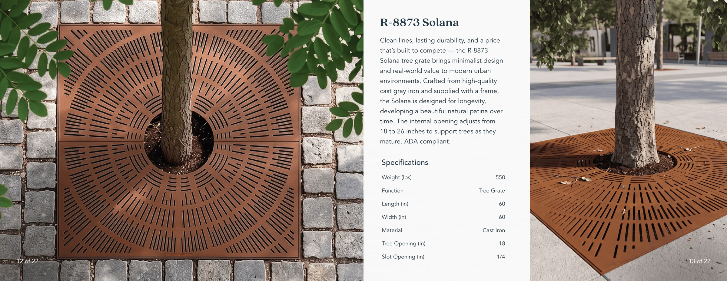 R-8873 Solana spread with field photos and specifications
