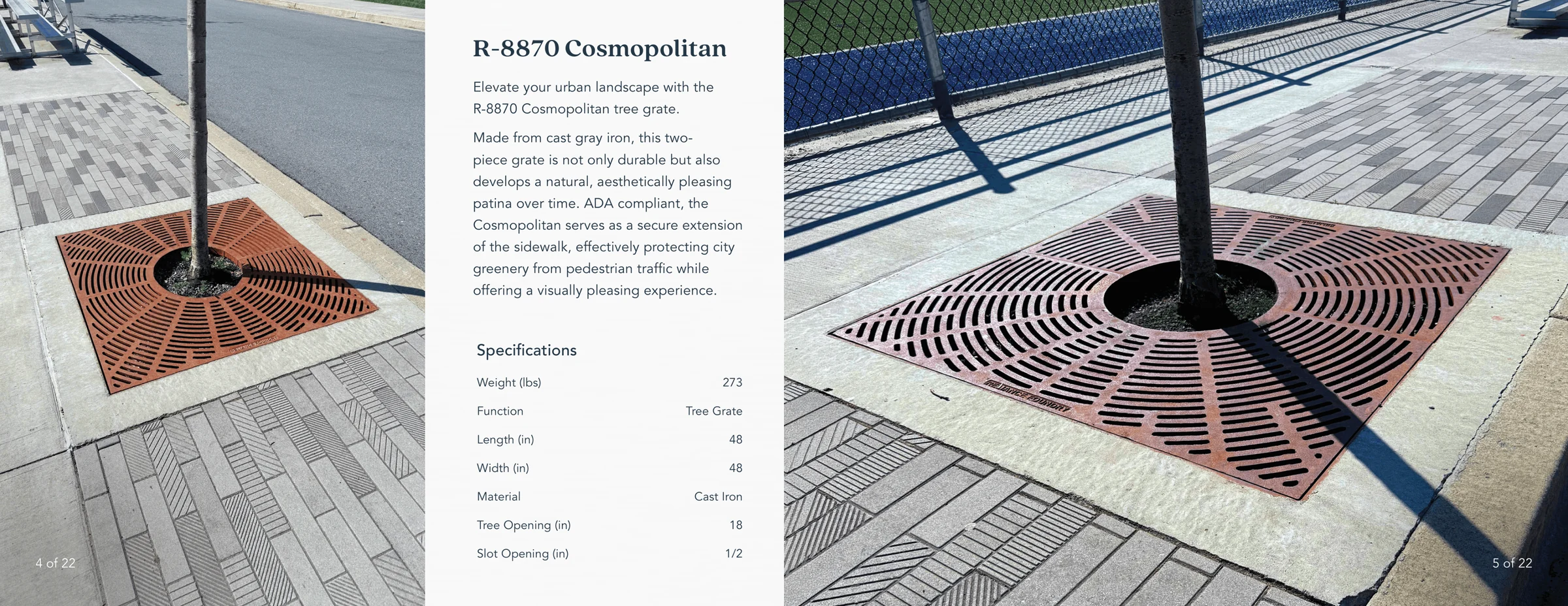 R-8870 Cosmopolitan spread with field photos and specifications